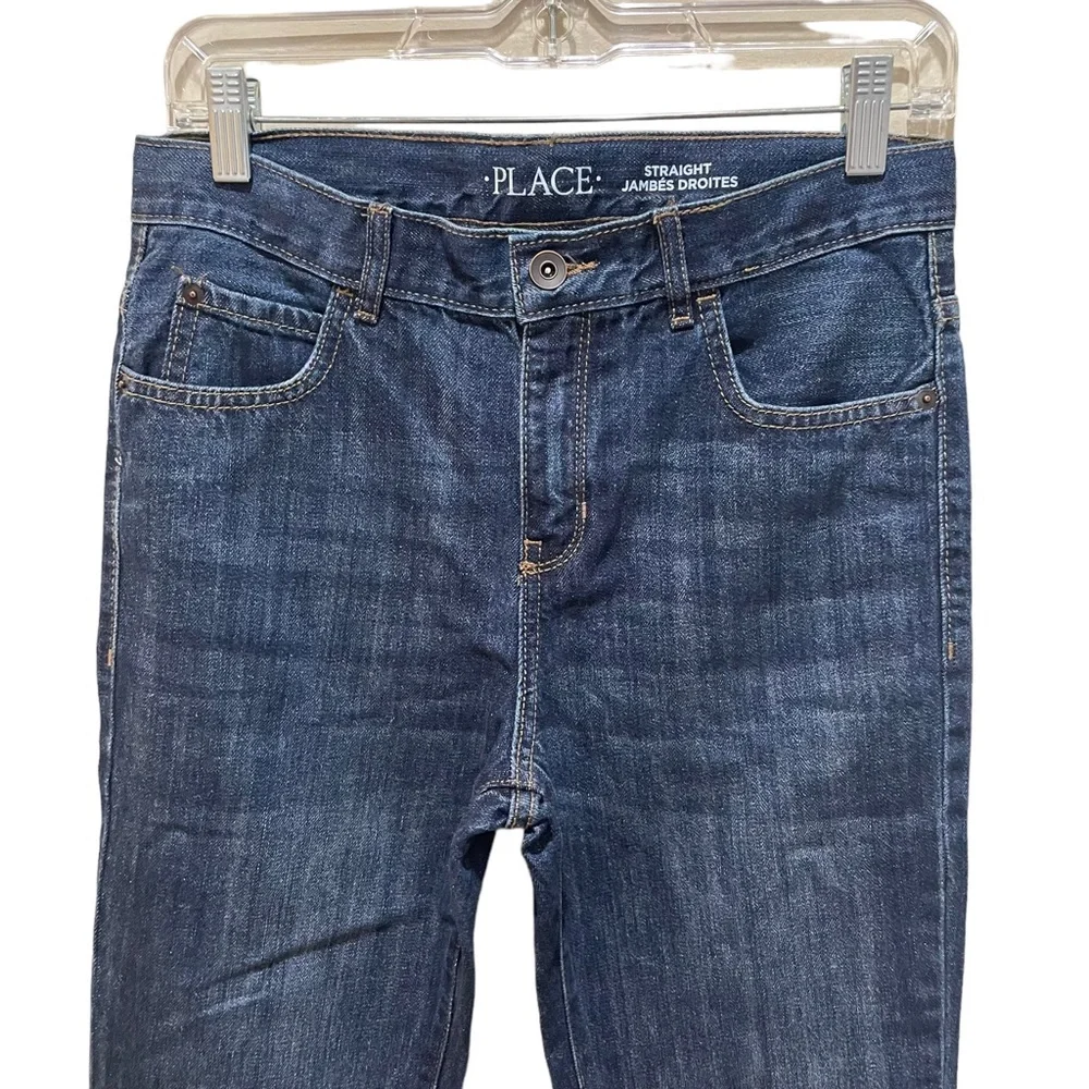 The Children’s Place Straight Leg Denim Jeans Dark Wash Boys Size 14